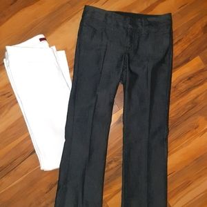 2 pair Banana Republic Jean Trousers